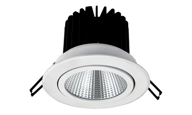 LED 12W COB嵌燈 可調角度 開孔100mm 黃光白光中性光